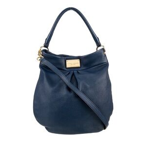 Marc Jacobs Navy Leather Hobo Bag